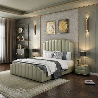 Sypialnia Luksusowe łóżko Design łóżka 180x200cm Double Hotel Meble