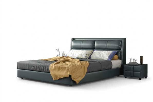 Skóra Łóżko Podkładka Design Luksusowe podwójne łóżko hotelowe Sleep Pokój Małżeństwo 180x200 cm