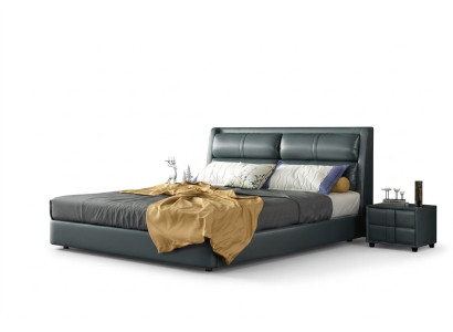 Skóra Łóżko Podkładka Design Luksusowe podwójne łóżko hotelowe Sleep Pokój Małżeństwo 180x200 cm