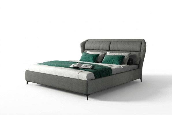 Łóżko Classic Łóżko tapicerowane luksusowe podwójne łóżko designerskie Sypialnia 180x200cm