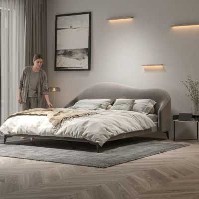Włoska Sypialnia Meble Podkładka Double Bed Design bed