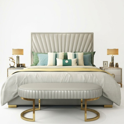 Łóżko Podkładka Design Luksusowe podwójne łóżko hotelowe Sleep Pokój 180x200cm