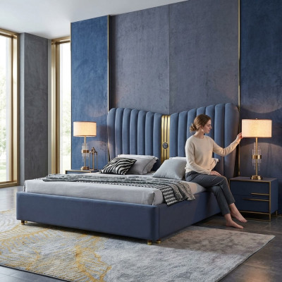 Łóżko Podkładka Design Luksusowe łóżko hotelowe 150/180cm sypialne Pokój dwuosobowy