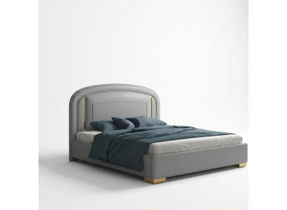 Nowoczesny design Łóżko 180x200 Aksamit Metal Hotel łóżko małżeńskie