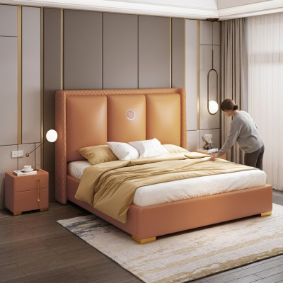Łóżko Orange Sypialnia Design Meble Nowoczesne luksusowe łóżko Rama łóżka