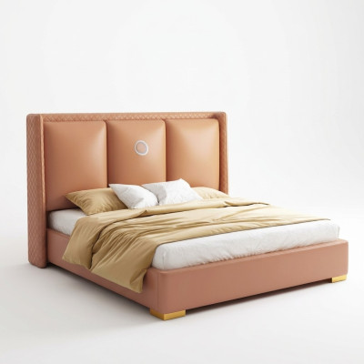 Łóżko Orange Sypialnia Design Meble Nowoczesne luksusowe łóżko Rama łóżka