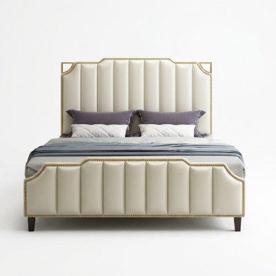 Łóżko Podkładka Design Luksusowe podwójne łóżko hotelowe Małżeństwo 180x200cm Sleep Pokój