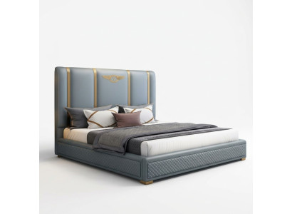 Łóżko Podkładka Design Luksusowe metalowe podwójne łóżko Hotel Marriage Sleep Pokój
