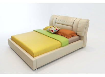 Projektant Łóżko Chesterfield łóżka Włókiennicze Skóra Hotel Luxury Podkładka Aksamit Fabric1