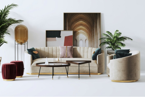 Zestaw sofowy 3+1 miejsce do siedzenia Zestaw Design Sofa Podkładka Kanapy Kanapa Modern