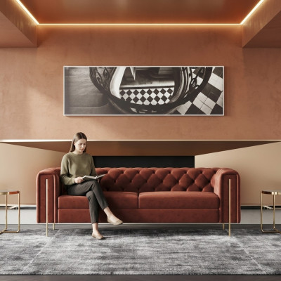 Sofa Trzyosobowa Podkładka Design Sofa Siedziba Sofy 3-osobowy Pokój Meble Modern