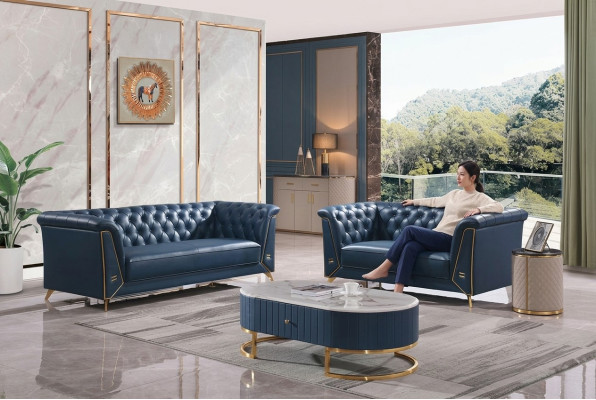 Luksusowy zestaw sofowy Chesterfield 3+2 miejsce do siedzenia stolik kawowy Meble Couch