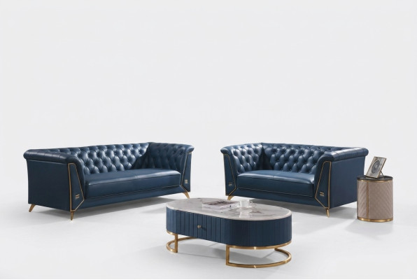 Luksusowy zestaw sofowy Chesterfield 3+2 miejsce do siedzenia stolik kawowy Meble Couch