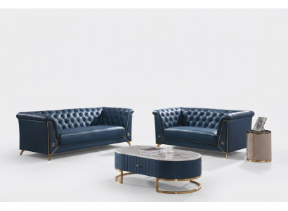 Luksusowy zestaw sofowy Chesterfield 3+2 miejsce do siedzenia stolik kawowy Meble Couch