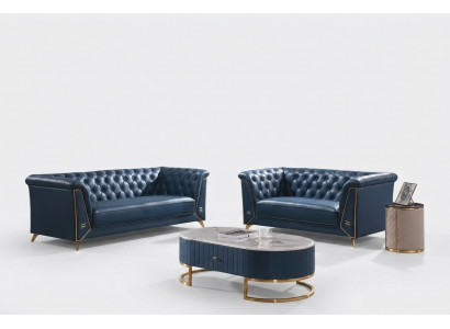 Luksusowy zestaw sofowy Chesterfield 3+2 miejsce do siedzenia stolik kawowy Meble Couch