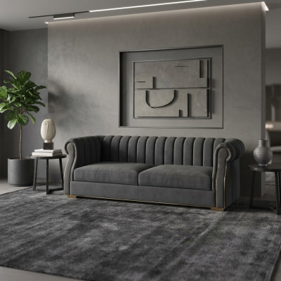 Designerska Sofa 3 miejsce do siedzenia Nowoczesna kanapa Sofy Podkładka Design Sofa Trzyosobowa