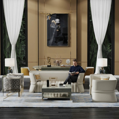 Zestaw sofowy 3+2 miejsce do siedzenia Ustawić Sofę Podkładka Sofa Obcios Design Meble