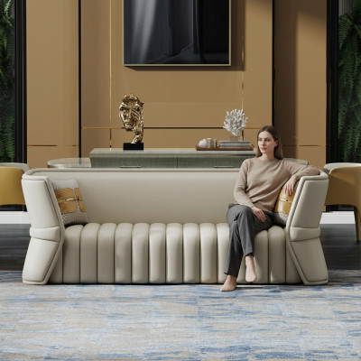 Sofa 3 miejsce do siedzenia Siedziba Żywy krajobraz Sofy Kanapy Podkładka Trzyosobowa Luxury Meble