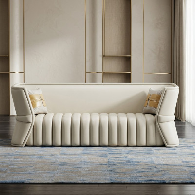 Sofa 3 miejsce do siedzenia Siedziba Żywy krajobraz Sofy Kanapy Podkładka Trzyosobowa Luxury Meble