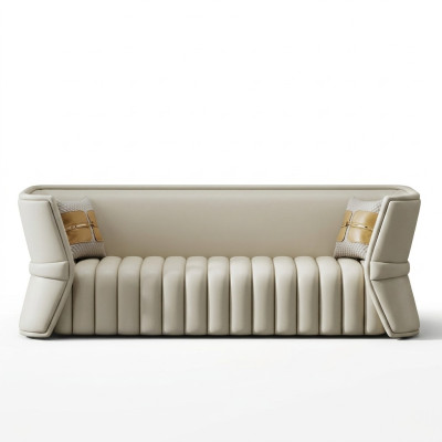 Sofa 3 miejsce do siedzenia Siedziba Żywy krajobraz Sofy Kanapy Podkładka Trzyosobowa Luxury Meble