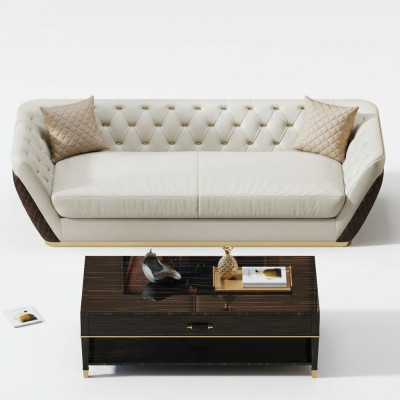 Sofa 3 miejsce do siedzenia Sofa Żywy krajobraz Ustawić Deco Design Nowoczesna Sofa Siedziba