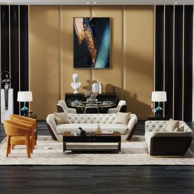 Zestaw sofowy Obcios Set Design Sofy Podkładka Kanapy 3 + 2 Siedziba