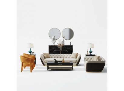 Zestaw sofowy Obcios Set Design Sofy Podkładka Kanapy 3 + 2 Siedziba