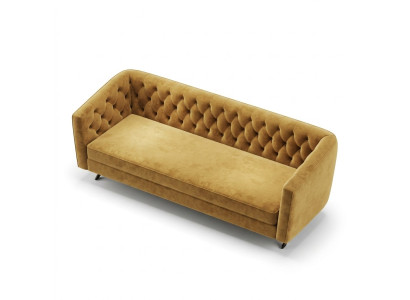 Meble w stylu włoskim 3 Sofa trzyosobowa Podkładka Materiał Sofa materiałowa Kanapy