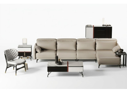 Designerska Sofa Skórzana Narożnikowa kanapa Podkładka Narożnik Kanapa Siedziba Narożnik L Kształt Ustawić Sofę Nowość
