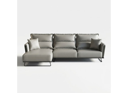 Designerska skórzana sofa Narożnikowa kanapa Podkładka Narożnik Kanapa Siedziba Narożnik L kształt Ustawić sofę