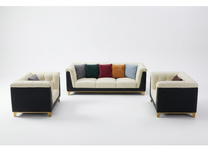 Zestaw sofowy Skóra Sofa Obcios Design Nowoczesna Sofa 3+2+1