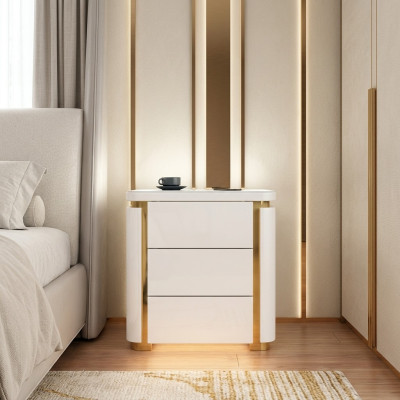 Design Night Tabela .konsola Metal Shine stoły Konsole Sleep Pokój