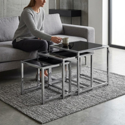 Zestaw 3 stolików kawowych Stolik Designerski stolik kawowy do salonu