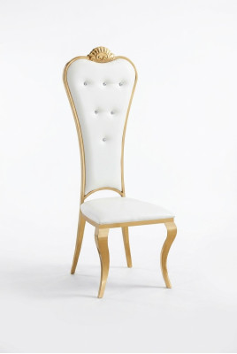 Krzesło Fotel Podkładka Drewno Classic Krzesła Luxury Stal nierdzewna Fotel