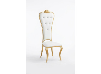 Krzesło Fotel Podkładka Drewno Classic Krzesła Luxury Stal nierdzewna Fotel