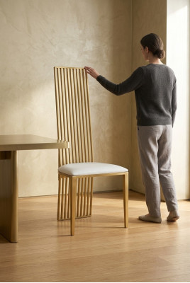 Design Krzesło Luksusowa Podkładka Classic Krzesła Stal odporna Fotel Krzesła