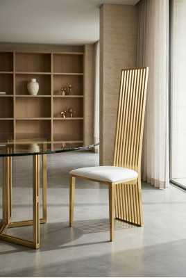 Design Krzesło Luksusowa Podkładka Classic Krzesła Stal odporna Fotel Krzesła