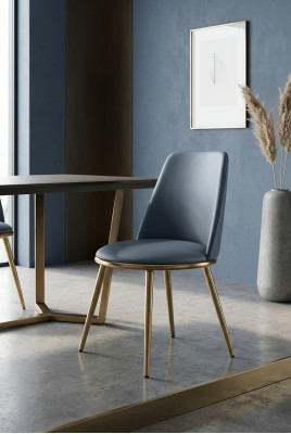 Stół obiadowy Krzesła Luksusowy Materiał Stal nierdzewna Design Krzesło Fotel Podkładka Nowość