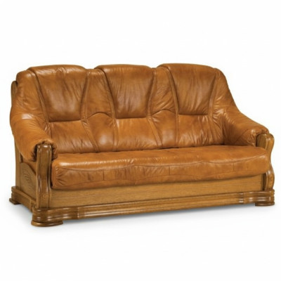 Drewno Sofa 3 miejsce do siedzenia Podkładka Designerskie Kanapy Ustawić SL Sofa Trzyosobowa Skóra