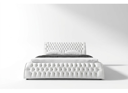 Chesterfield Łóżko Podkładka Design Double Hotel łóżko 180x200 Sypialnia Skóra