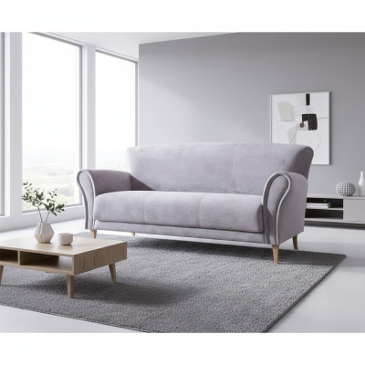 Sofa Trzyosobowa Materiałowa Sofa Fioletowa Włókienniczy Kanapy Sofy Podkładka Ustawić Luksusowa Nowa