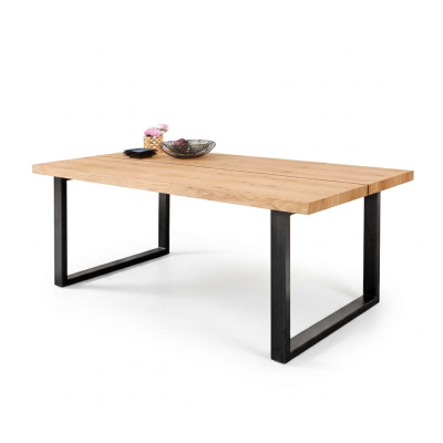 Nogi Metalowe Tabela Natural Drewno New Classic Przesuwny Loft Shade 180x90