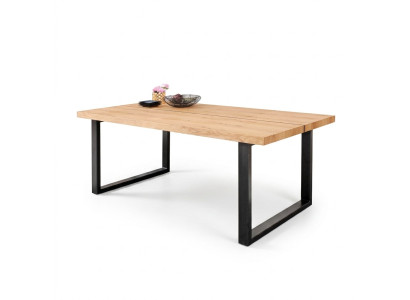 Nogi Metalowe Tabela Natural Drewno New Classic Przesuwny Loft Shade 180x90
