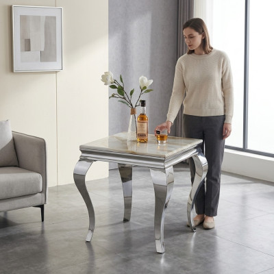 Stolik stolik kawowy Sofa stoły do ​​salonu Stal nierdzewna