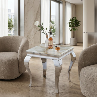 Stolik stolik kawowy Sofa stoły do ​​salonu Stal nierdzewna