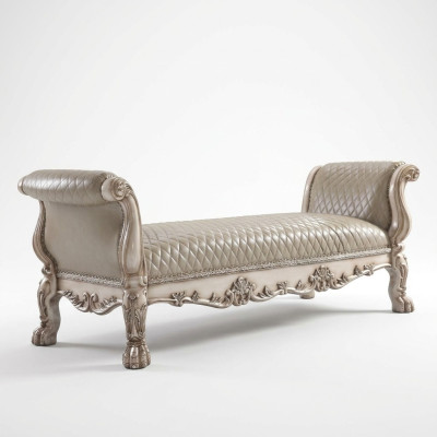 Stołek Sofa Pufa Podkładka Stołek Boczny Podnóżek Otomana Siedziba Ławka Barokowa Nowa