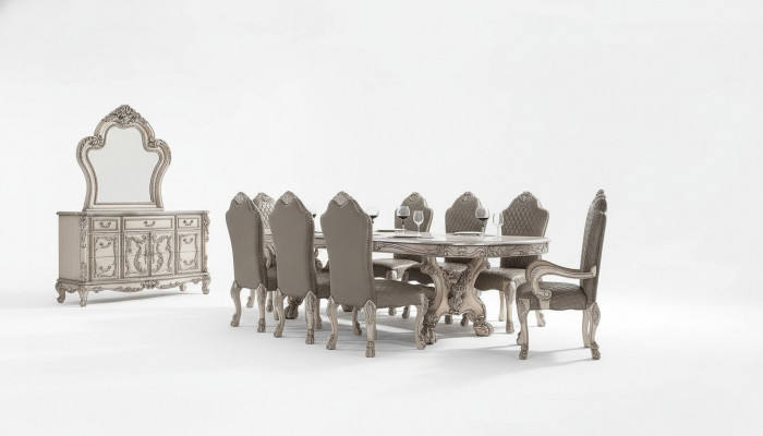 Wielki Rycerz Tabela Barokowy Stół obiadowy xxl 345cm Drewno stoły Classic Meble Nowe