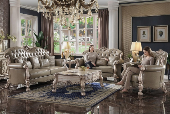 Barokowy Zestaw Sofowy Chesterfield Klasyczna Sofa Meble Kanapa Ustawić Sofy Nowość