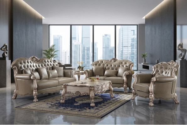 Barokowy Zestaw Sofowy Chesterfield Klasyczna Sofa Meble Kanapa Ustawić Sofy Nowość