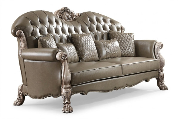 Sofa Trzyosobowa Kanapa Podkładka Design Nowoczesna 3-osobowa Siedziba Sofy Pokój Meble Beige